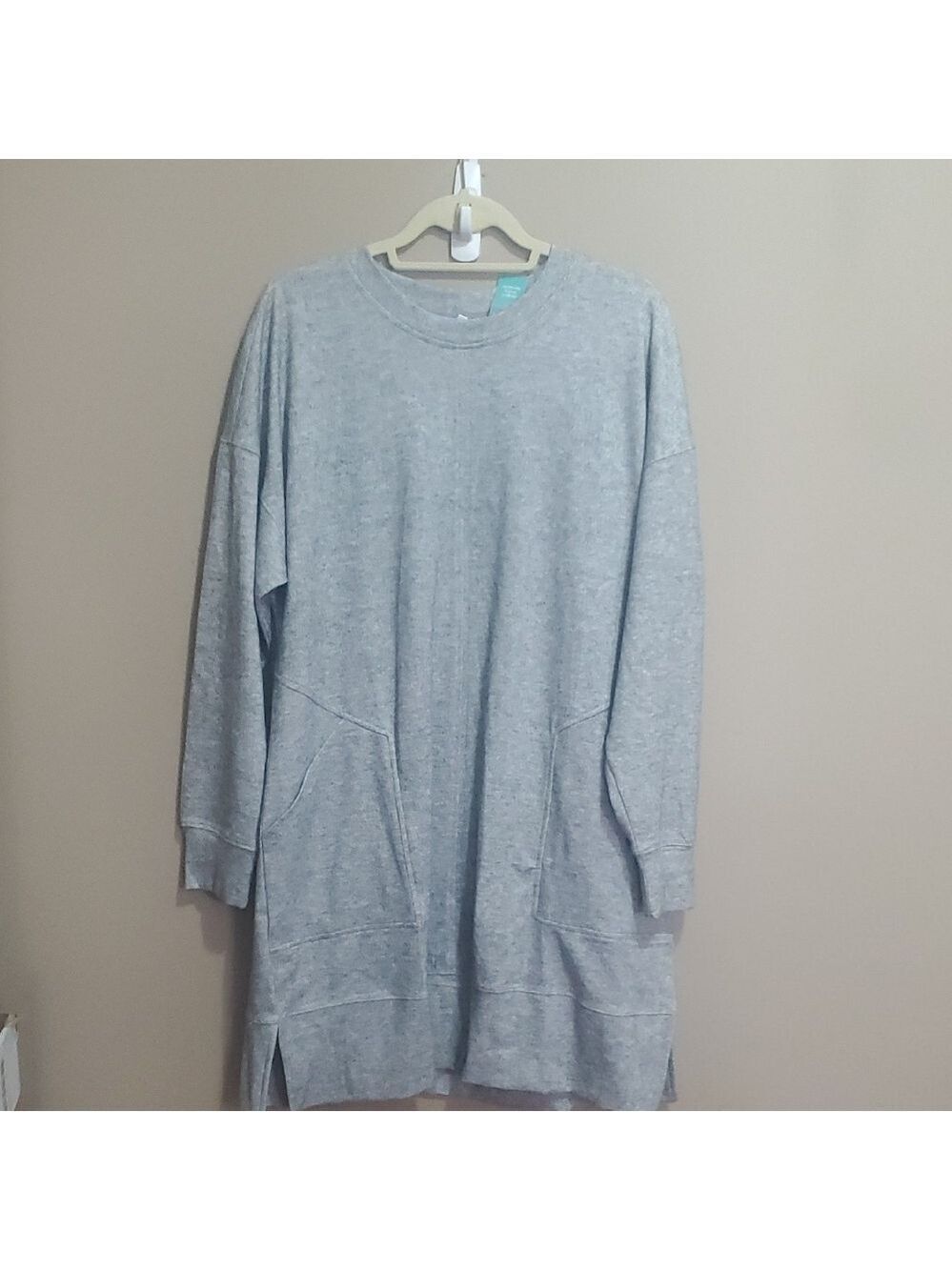 Maurices Light Gray Crewneck Sweater Dress Size XL
